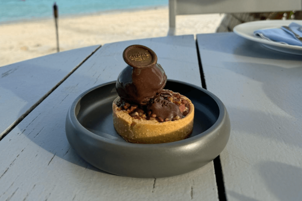 chocholate dessert at mayakoba